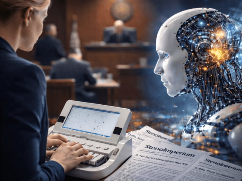Why AI Cannot Replace Human Stenographers — and Why the Math Finally Caught Up With the&nbsp;Marketing